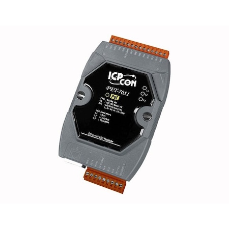 Icp Das 16-channel Isolation Digital Input Power Over Ethernet I/O Data Acquisition modul PET-7051